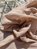 Linen Gauze Unbleached / Light Brown Natural Fabric.