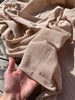 Linen Gauze Unbleached / Light Brown Natural Fabric.