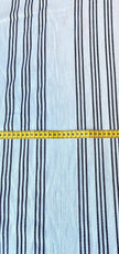 Softened Linen Cotton Fabric By The Yard With Stripes