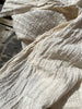 Wrinkled Softened Linen Cotton Fabric By The Yard With Stripes