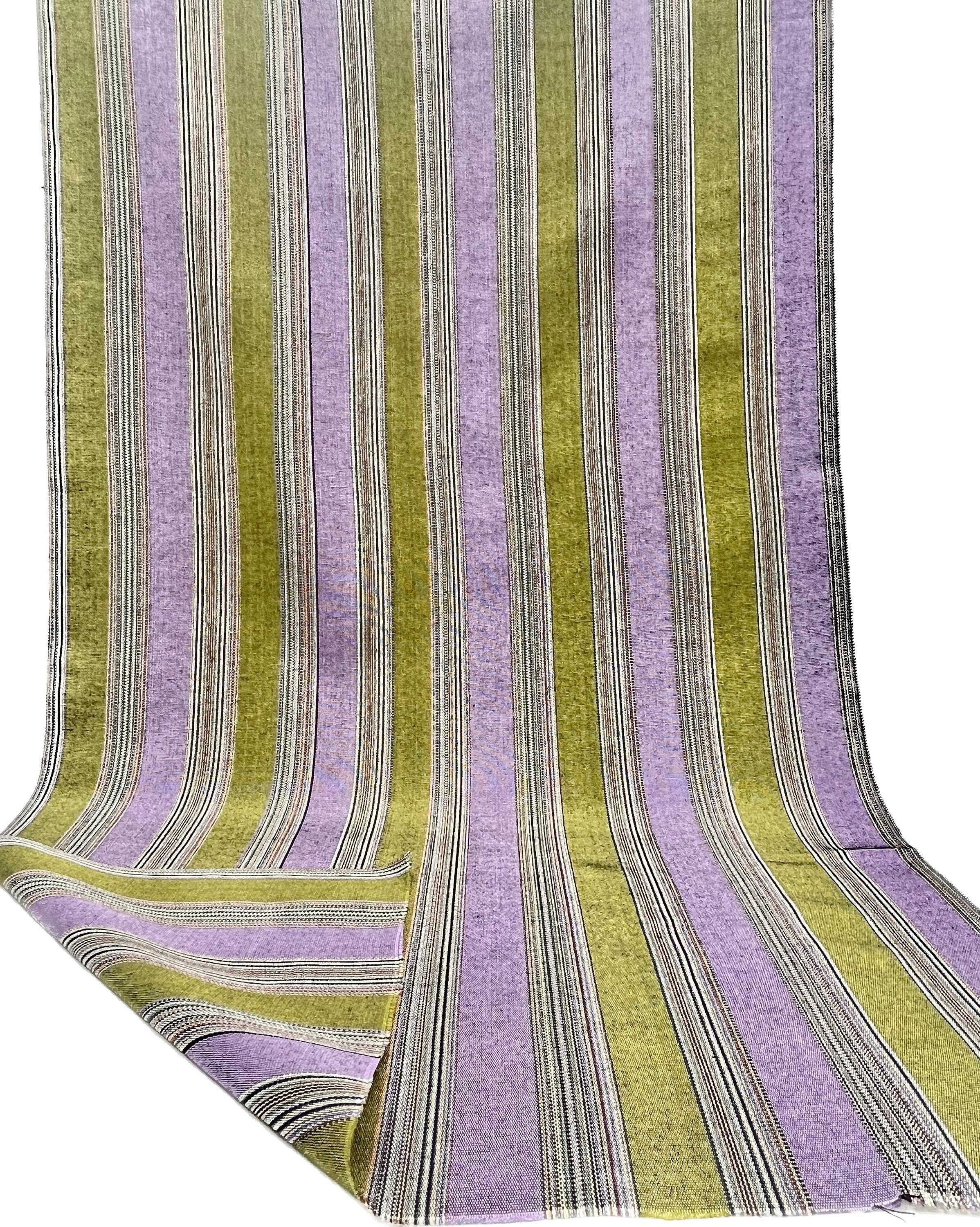 Purple Green Silk Home Textile Interior Fabrics.