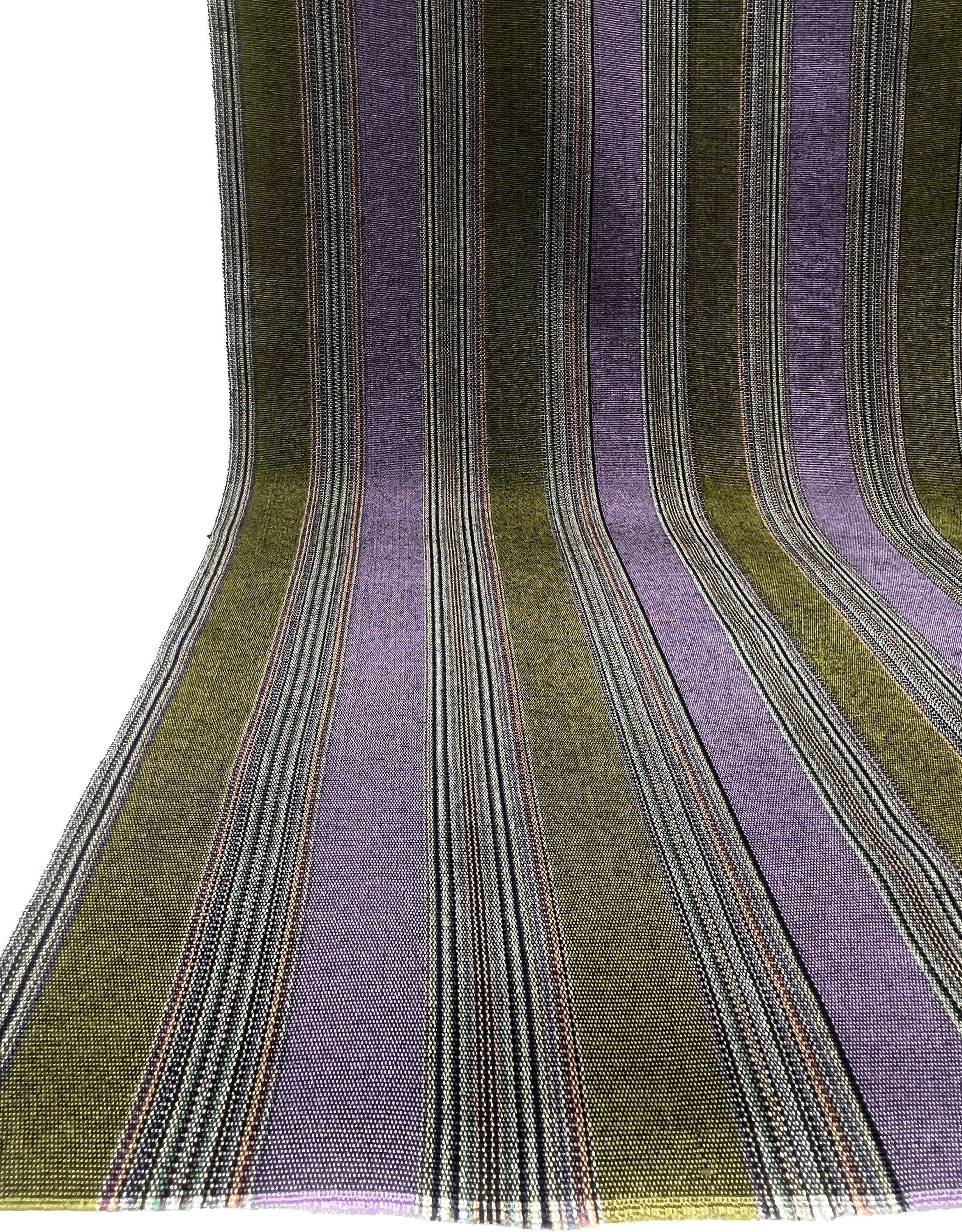Purple Green Silk Home Textile Interior Fabrics.