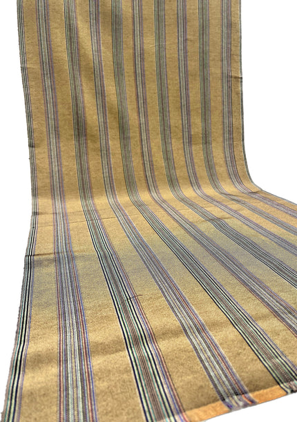 Gold Striped Silk Home Textile Interior Fabrics.