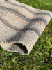 Antique Fabric, Rustic Handwoven Fabric With Stripes.
