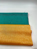 Green Moire Silk Home Textile Interior Fabrics, Watermark Pattern.
