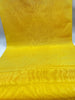 Yellow Silk Home Textile Interior Fabrics Watermark Patterns.