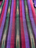 Purple Red Ikat Striped Silk Home Textile Interior Fabrics.