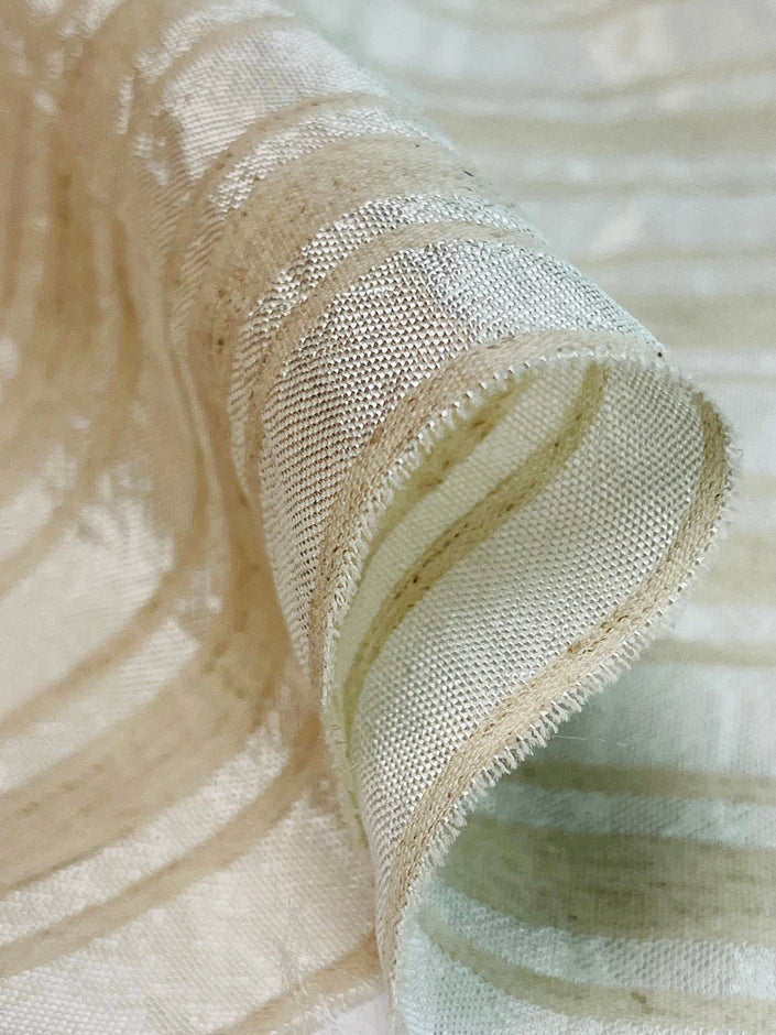 Striped Silk Linen Fabrics for Nature-Inspired Style