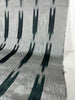 Ikat Silver Green Striped Silk Home Textile Interior Fabrics Moire, Watermark Pattern.