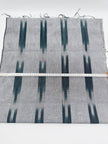 Ikat Silver Green Striped Silk Home Textile Interior Fabrics Moire, Watermark Pattern.