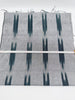 Ikat Silver Green Striped Silk Home Textile Interior Fabrics Moire, Watermark Pattern.