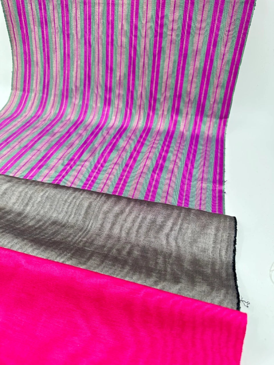 Pin Pink Striped Silk Home Textile Interior Fabrics Watermark Patterns.