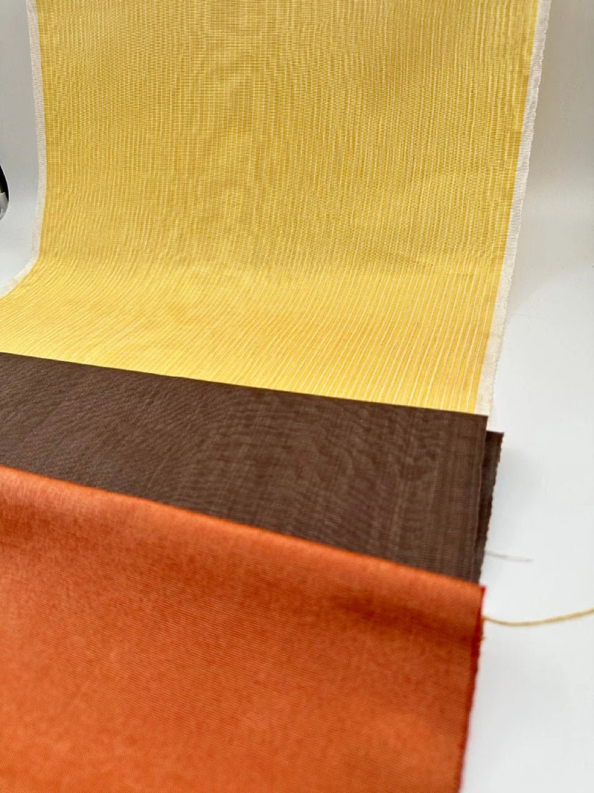 Pin Sarı Çizgili Lüks İpek Döşeme Osmanlı Başlık, Ev Tekstili İç Mekan Kumaşları: Yastık Kılıfları, Kimono Esintili Tasarımlar, İpek Şantung.