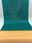 Green Moire Silk Home Textile Interior Fabrics, Watermark Pattern.