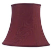 Burgundy Red Luxurious Silk Watermark Pattern Fabric.