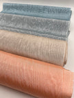 Light Blue Silk Fabric, Moire Silk Fabric, Silk By The Yard. Watermark Pattern.
