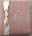 Pastel Pink Silk Moire Fabric, Watermark Pattern.